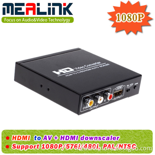 HDMI to AV+HDMI Converter, CE/FCC/RoHS, OEM Acceptable